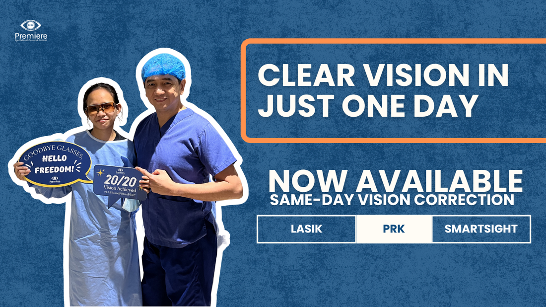 Premiere Eye Referral Center Optical Now Offers Same-Day Laser Vision Correction Procedures